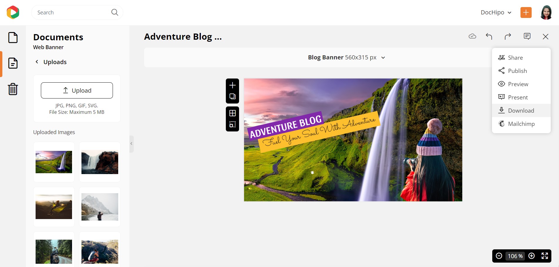 Download Adventure Blog Banner Design 