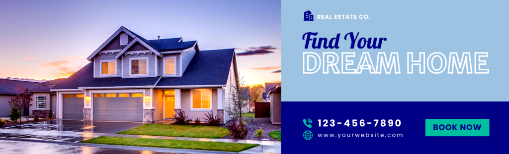  real estate LinkedIn banner after customization