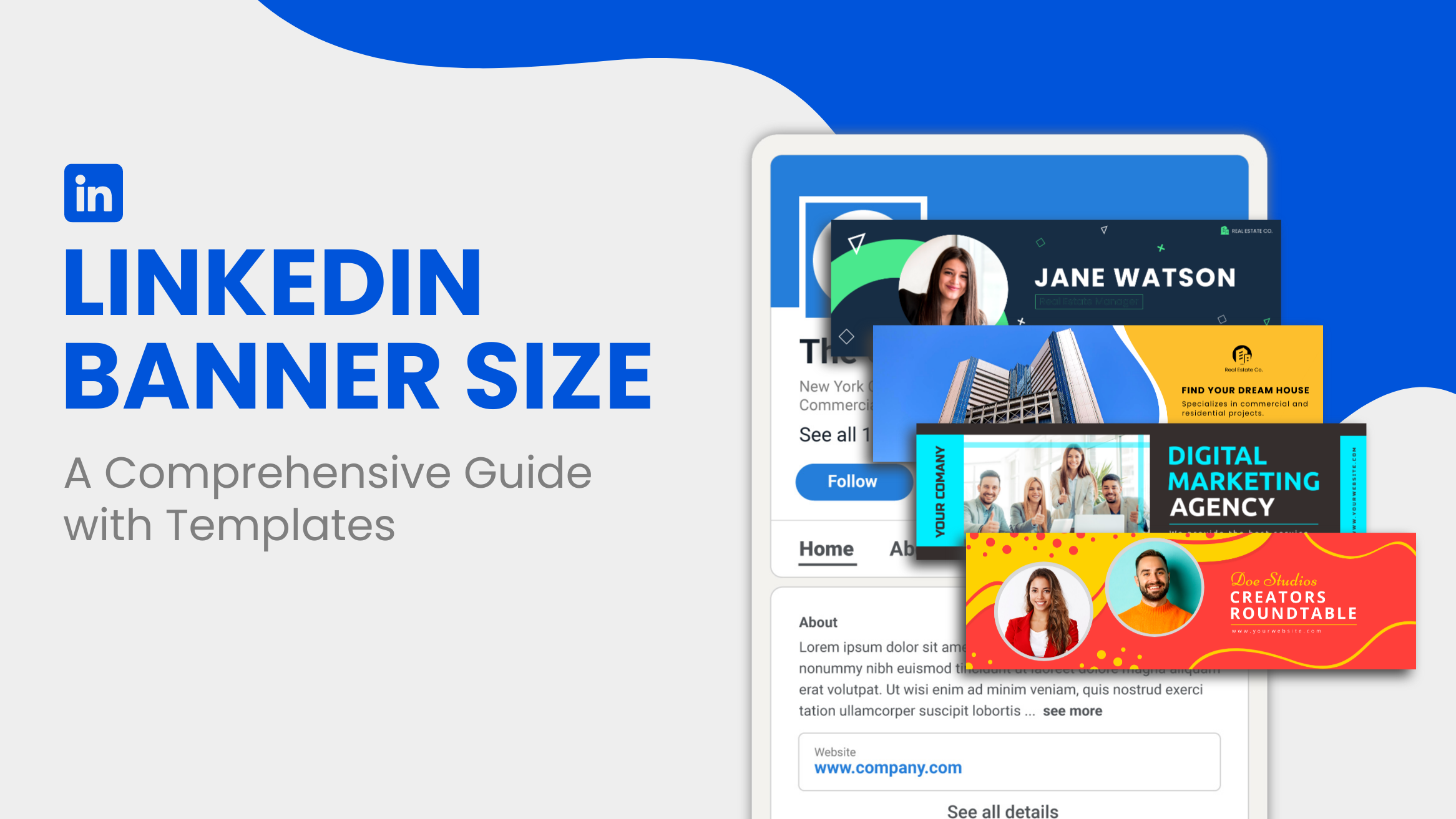 LinkedIn Banner Size A Comprehensive Guide with Templates- blog banner