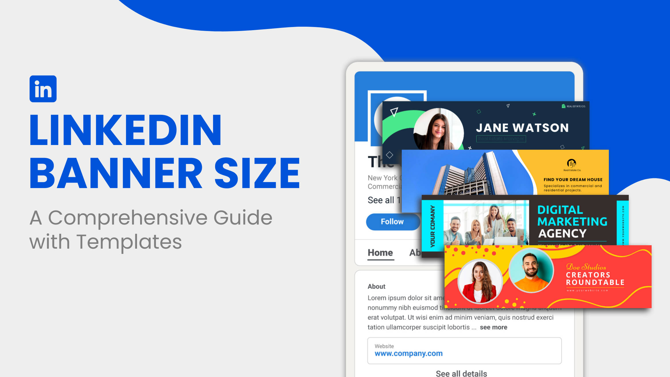 LinkedIn Size Guide: How to Create Professional LinkedIn Banners