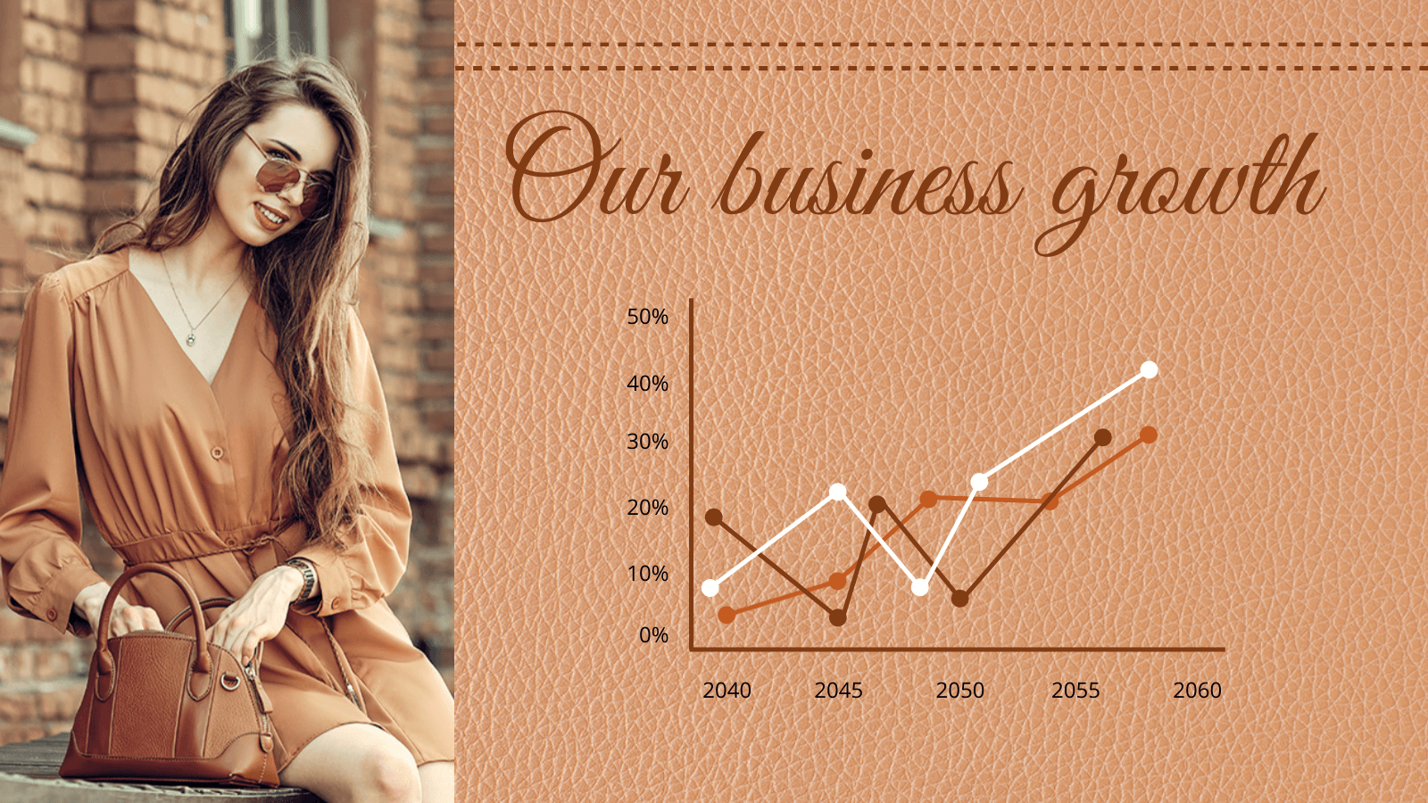 Presentation Graph Showcasing Business Growth