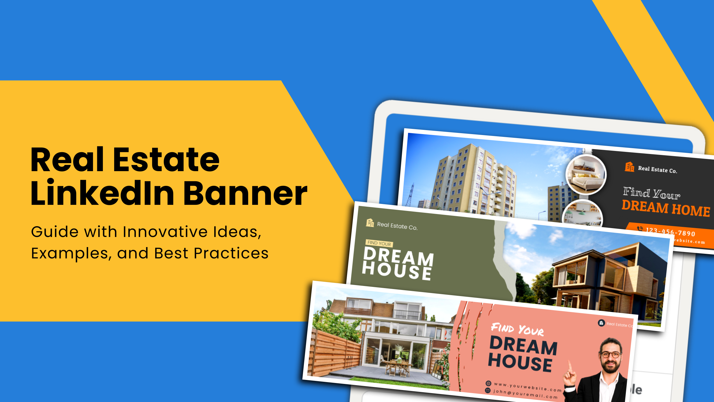 Real Estate LinkedIn Banner Guide with Innovative Ideas Examples and Best Practices- blog banner