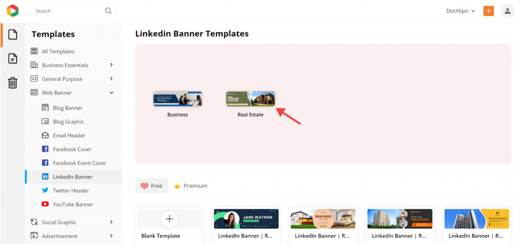 real estate LinkedIn banner templates