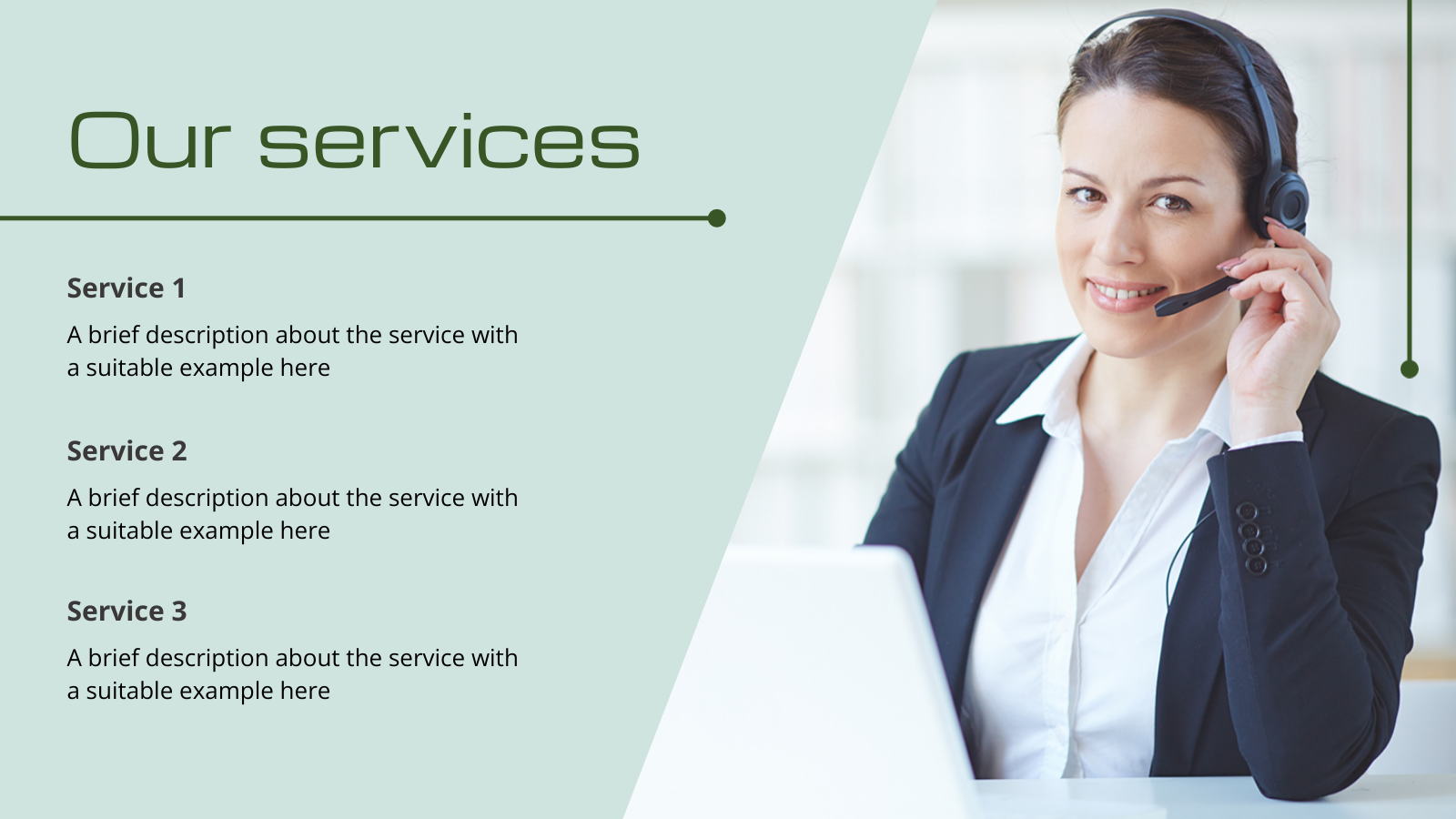 Services Presentation Slide