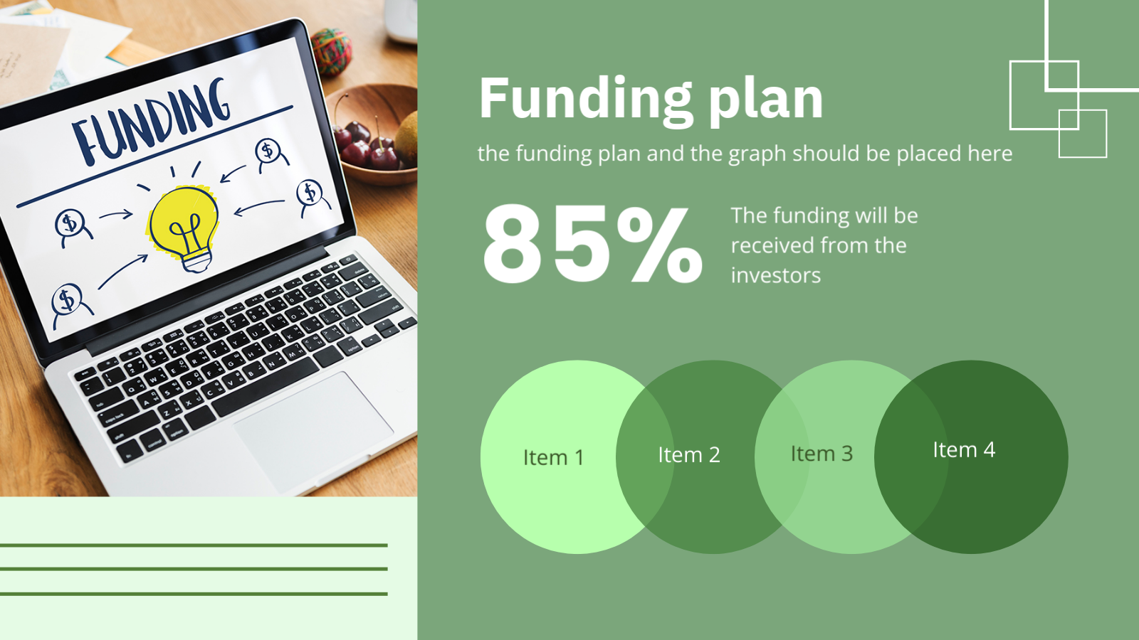 Pitch deck presentation template