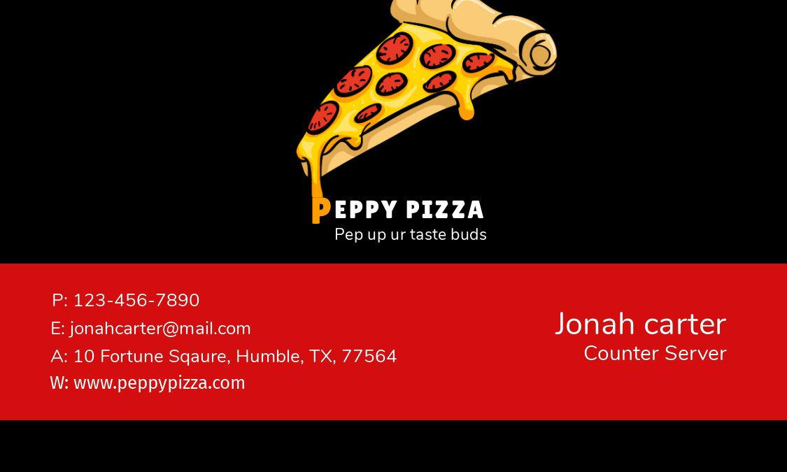 Food Business Card