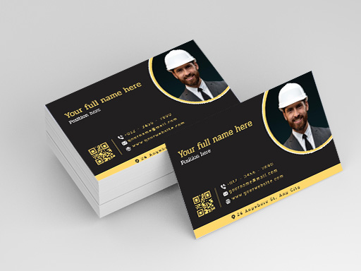 Construction Business Card Templates