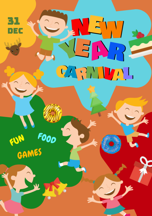 New Year Carnival Poster Template