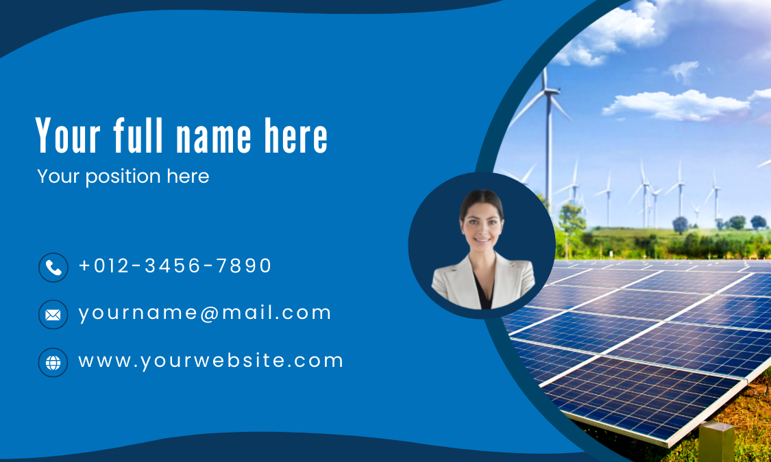 innovative layouts in solar energy business cards