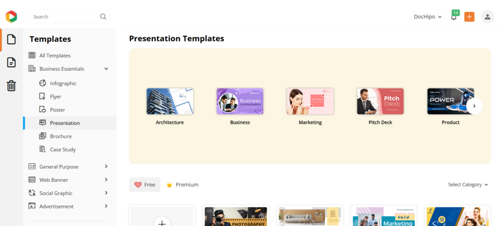 Presentation templates dochipo