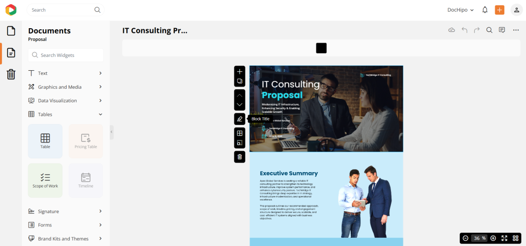 Effective DocHipo proposal maker