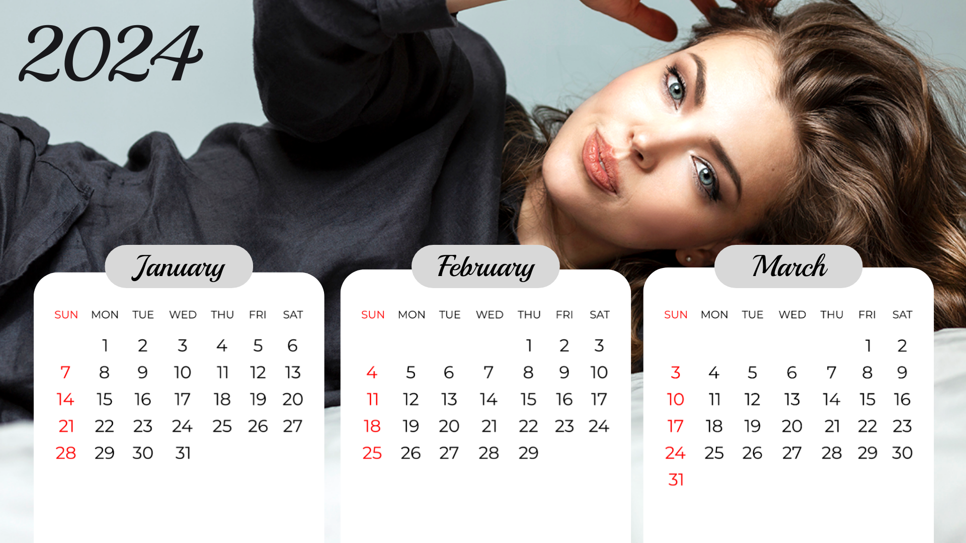 Stylish Fashion Calendar Template