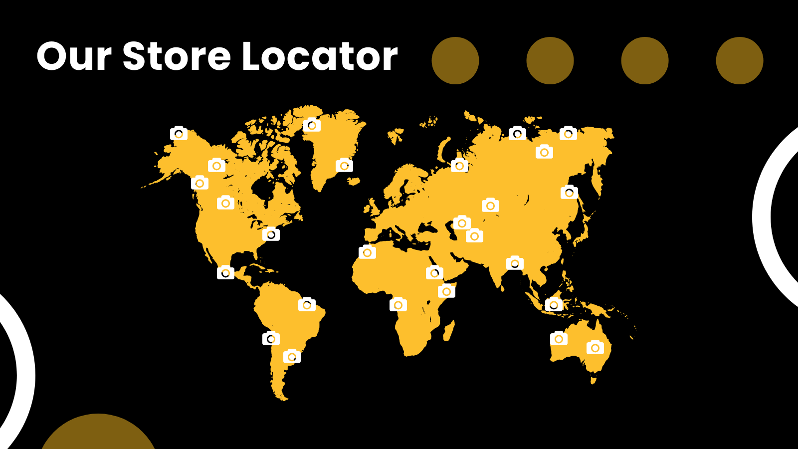 Business presentation with live maps