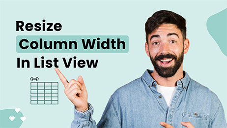 Resize Column Width in List View