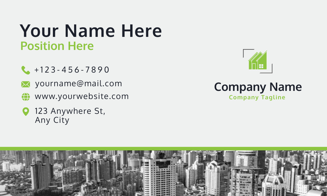 Real estate business card