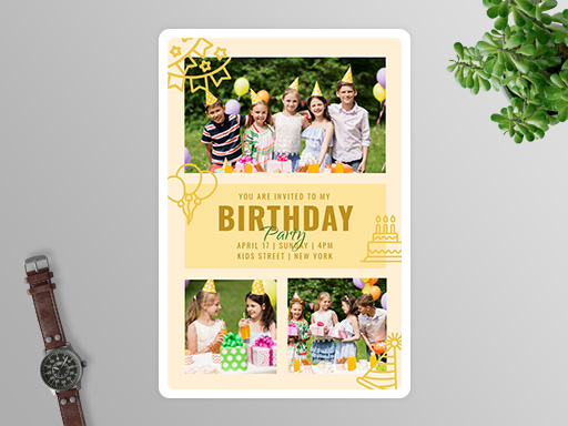 Birthday Photo Collage Templates