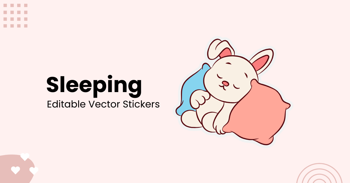 Free Customizable Sleeping Stickers | DocHipo