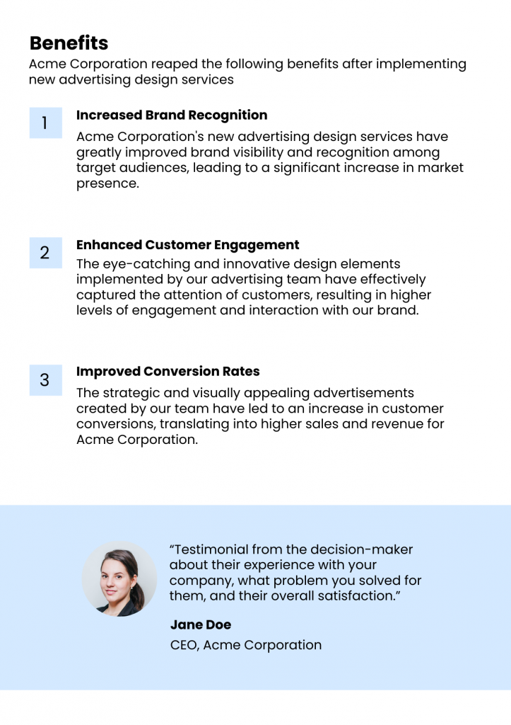 Design a case study tips for readable typography