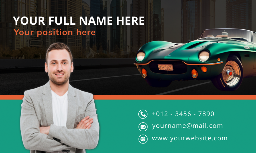 car business card page-1