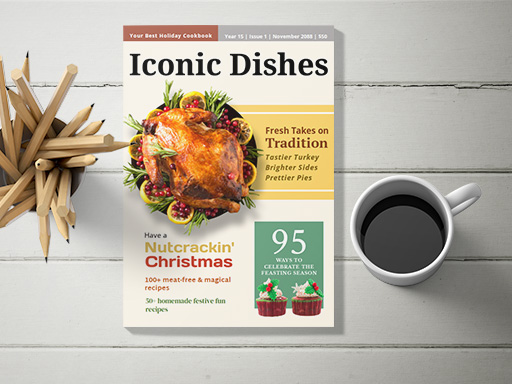 Food Magazine Cover Templates