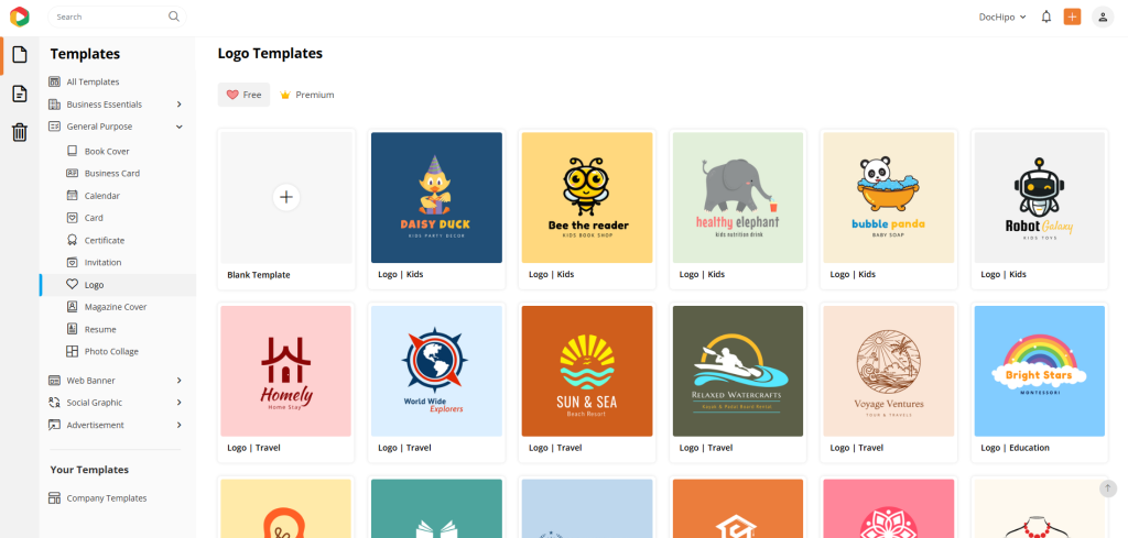 DocHipo logo templates