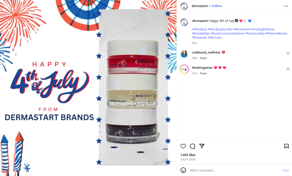4th of July marketing for bundle schemes
