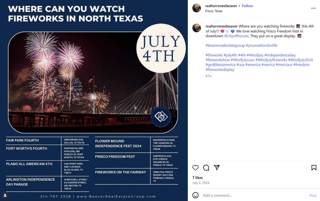 4th of July marketing ideas for firework updates