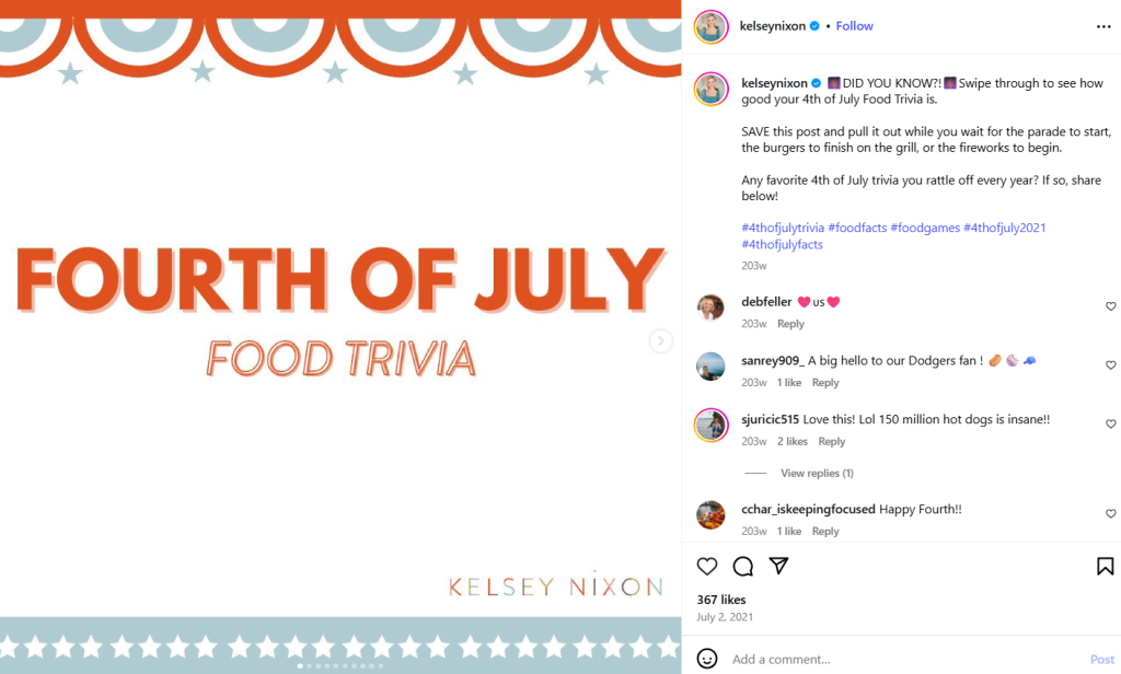 4th of July marketing ideas with trivia