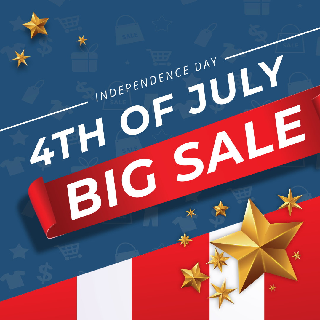 Big sale Instagram post in DocHipo for 4th of July marketing