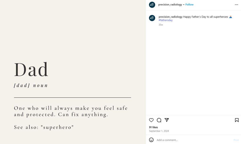 Def-themed Father's Day social media post for your dad