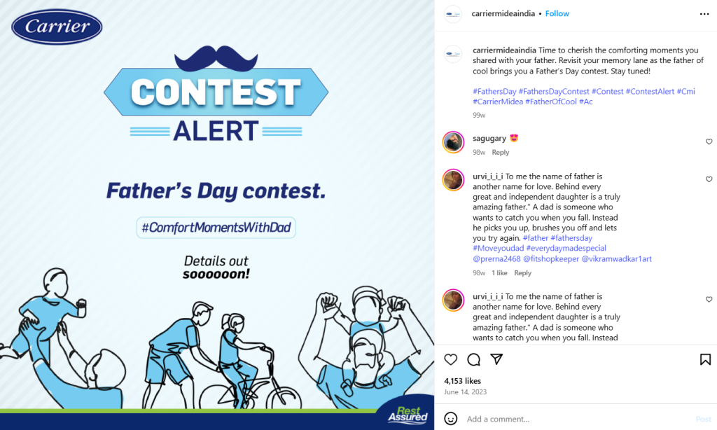 Father's Day Social Media Contest