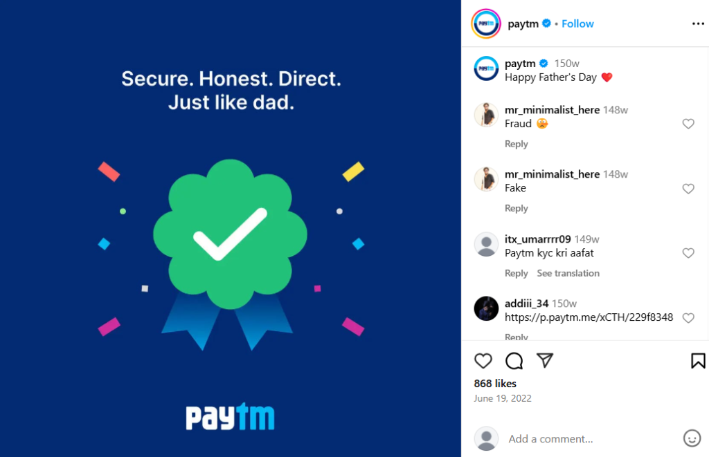 Father's Day post for Business 