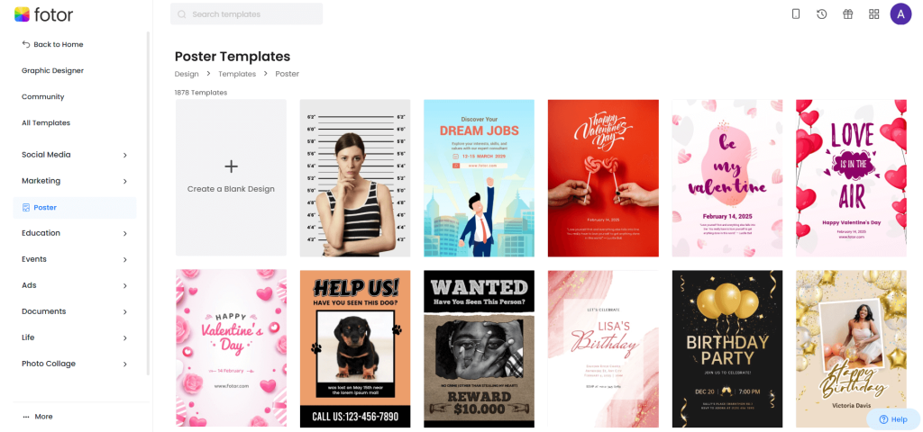 Fotor templates- Kittl Alternatives