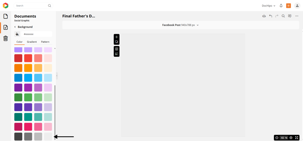Select a background color