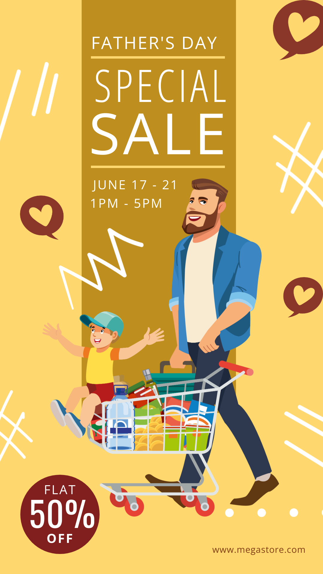 father's day special offer IG story template