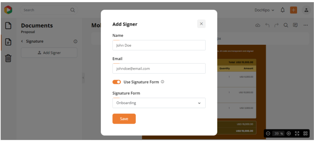 DocHipo proposal maker