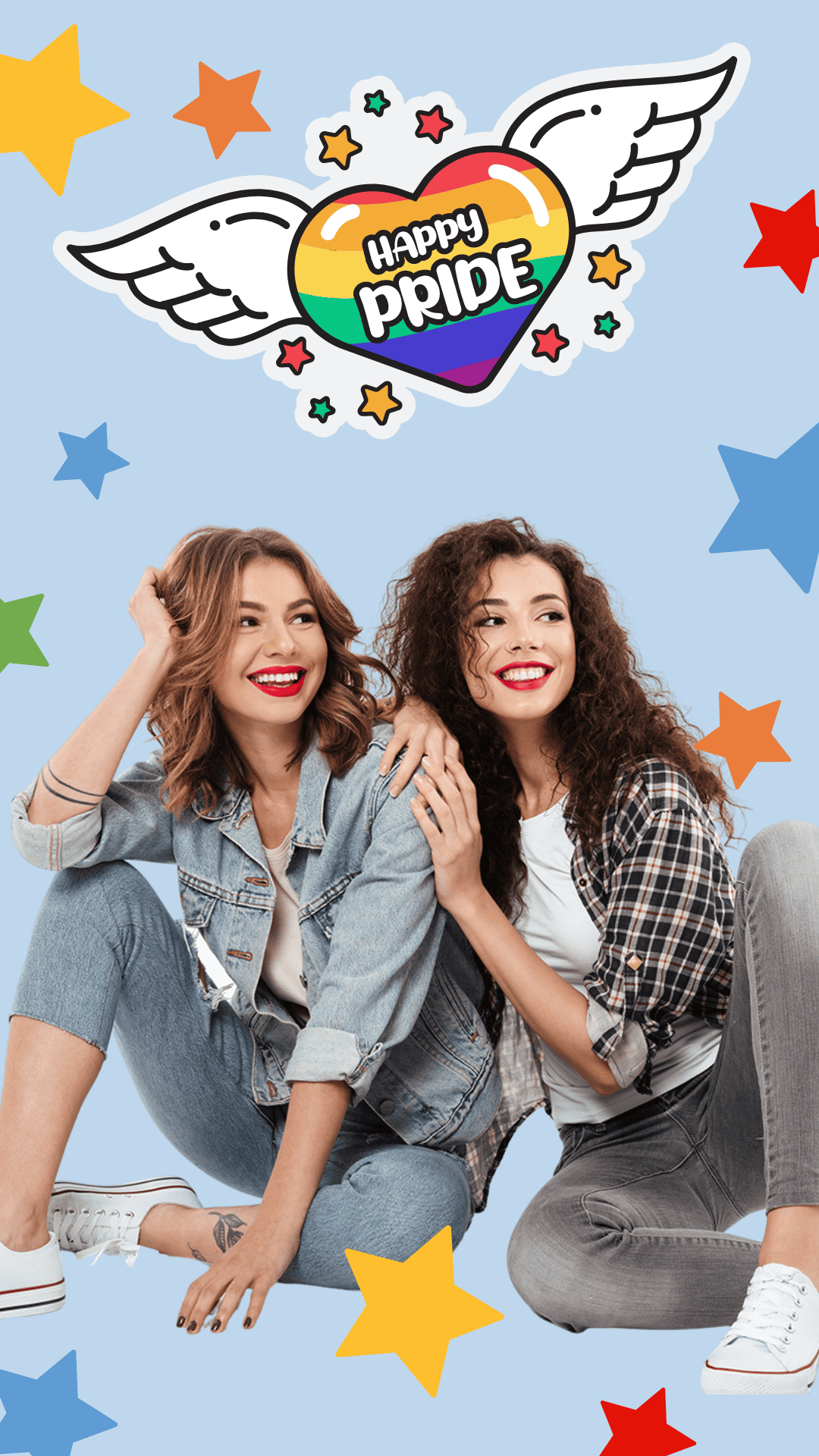 Pride month graphics sticker