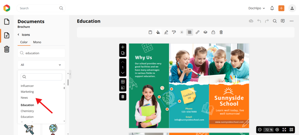 DocHipo brochure icons DocHipo brochure icons