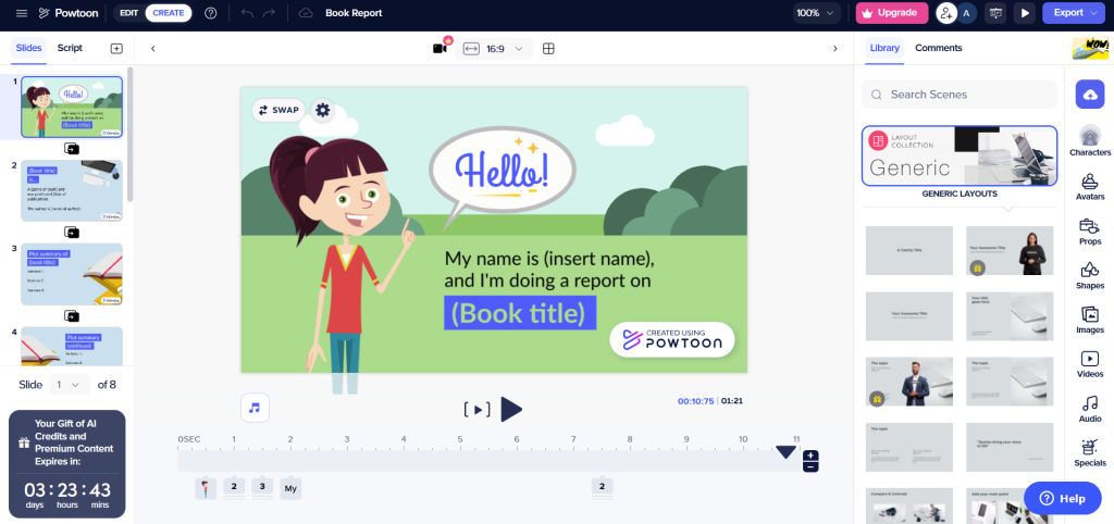 PowToon presentation tool