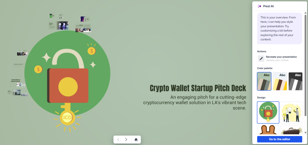 Prezi AI presentation