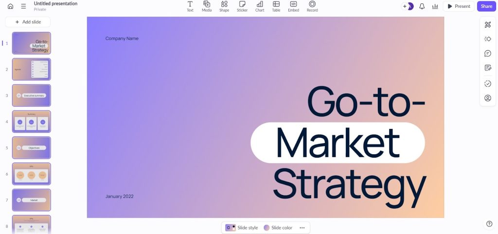 Prezi alternatives- Pitch presentation tool