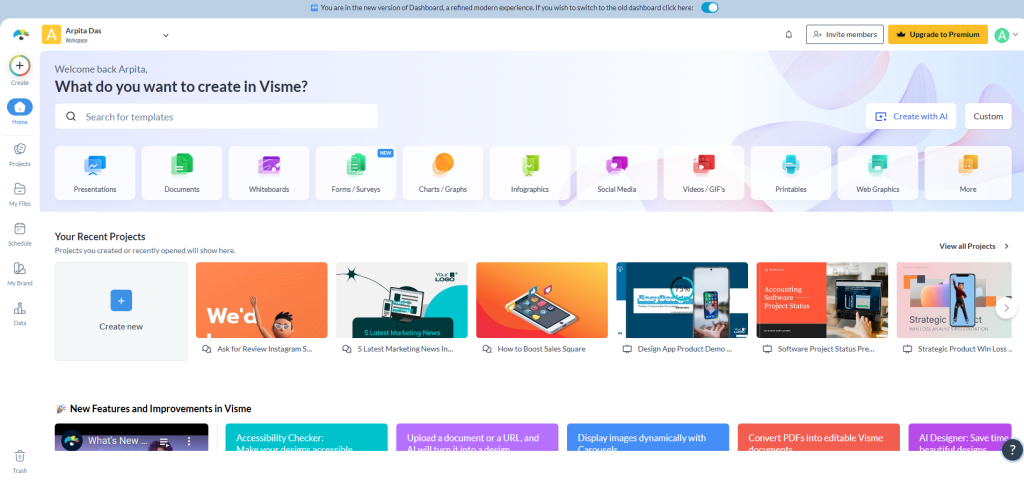 Visme UI