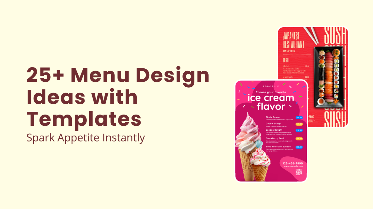 25+ Menu Design Ideas with Templates to Spark Appetite