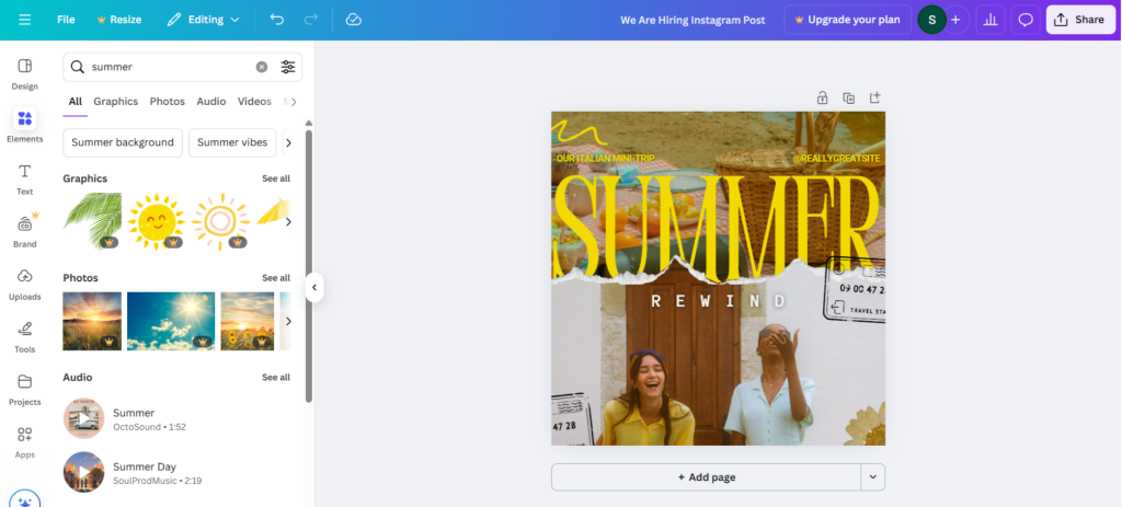 Visme vs Canva design assets