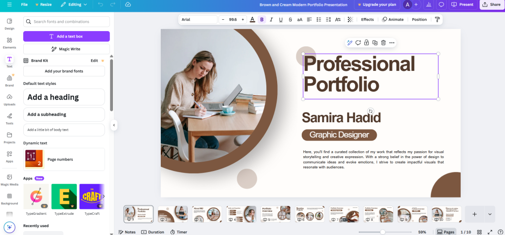 Canva design features
