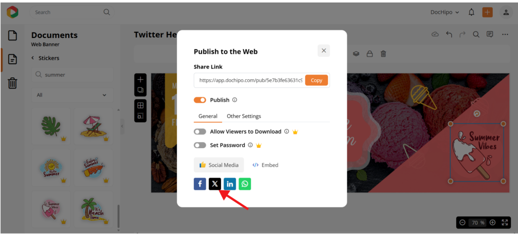 Snappa vs Canva v DocHipo- sharing options Snappa vs Canva v DocHipo- sharing options