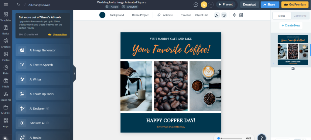 Visme AI tools
