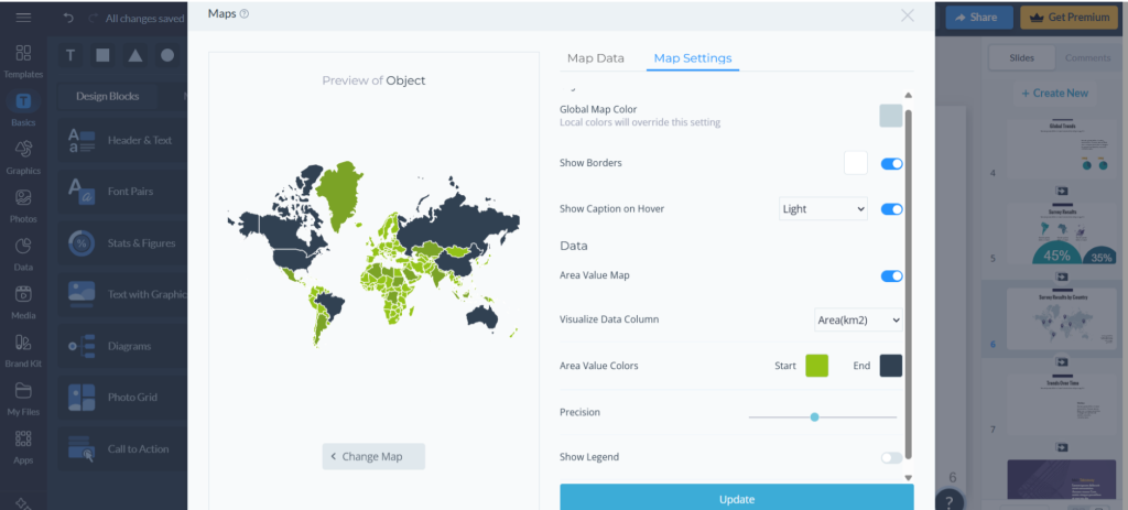 Visme maps