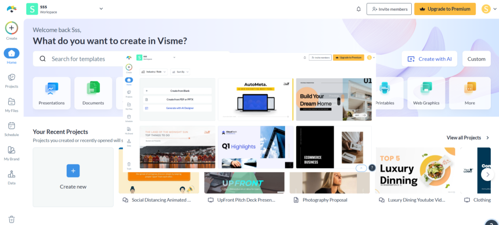 Visme templates