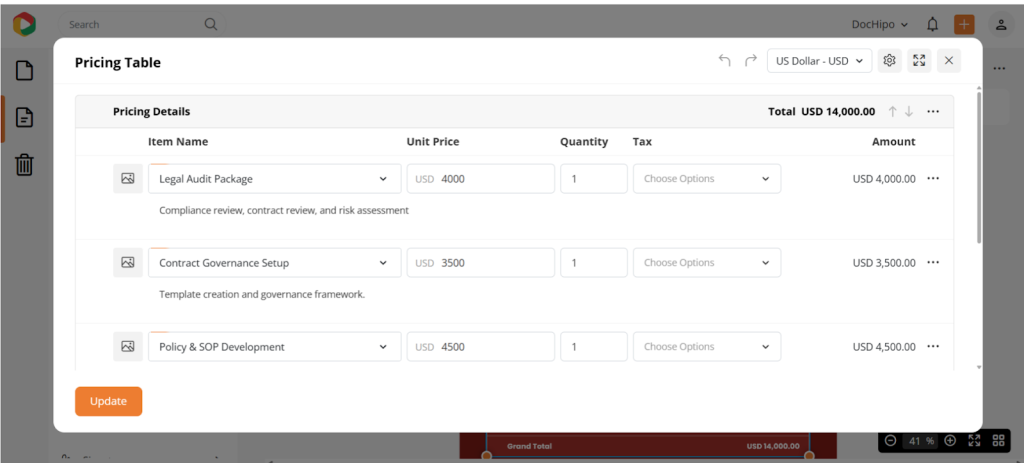 DocHipo proposal maker